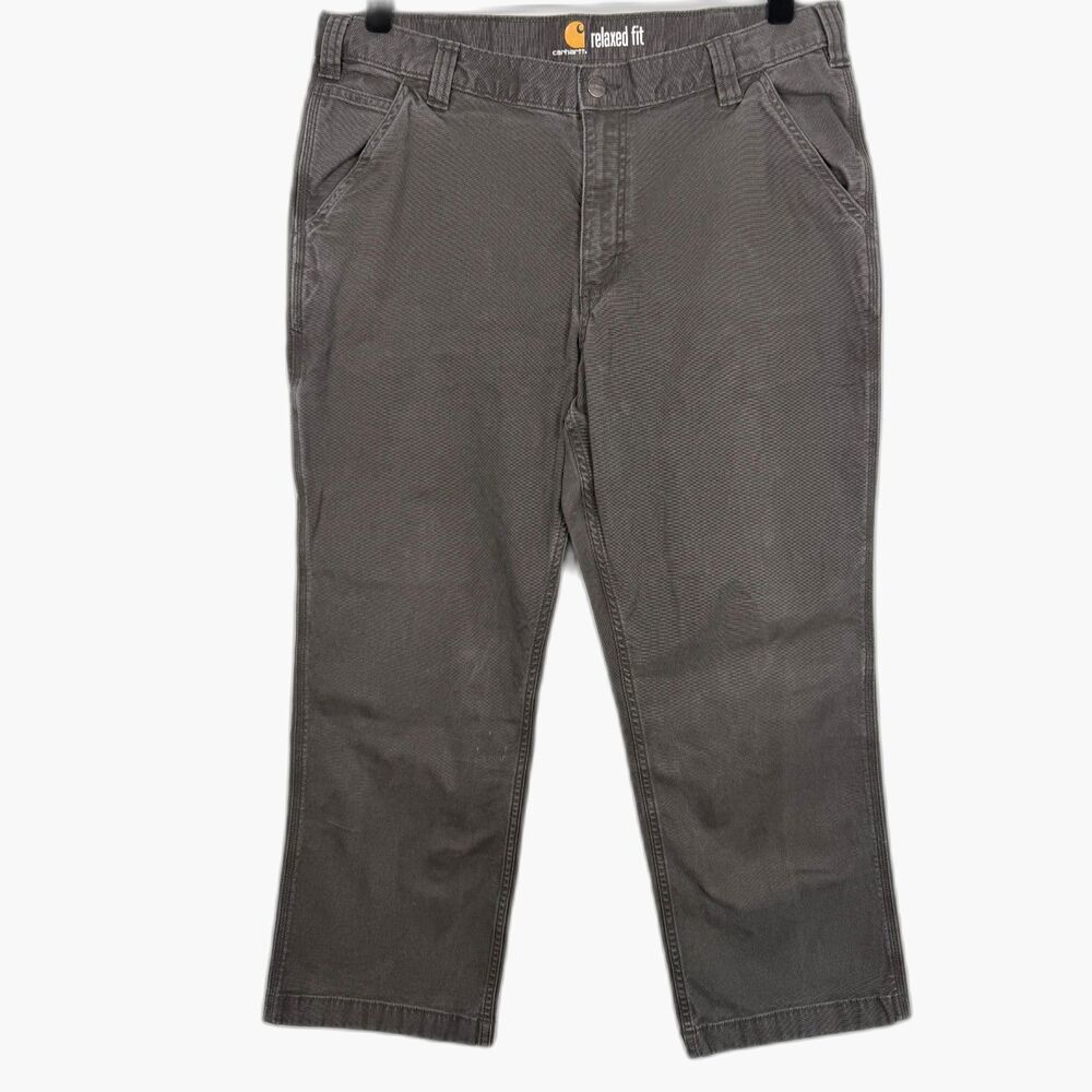 Carhartt Relaxed Fit Work Pants 38x28 Dark Gray Utility Carpenter